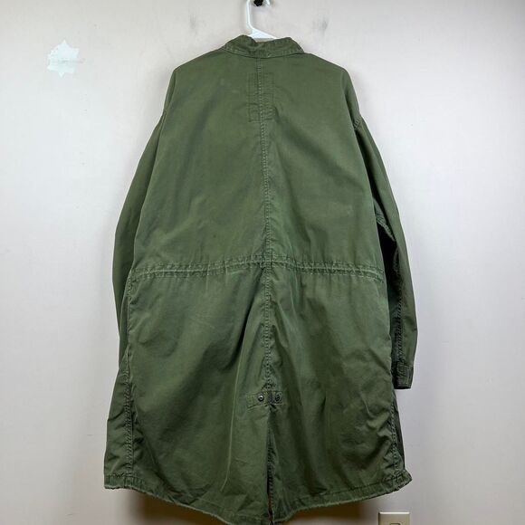 VTG 80s M65 US Military Fish Tail Parka Extreme Cold Weather Green Size M - Picture 3 of 8